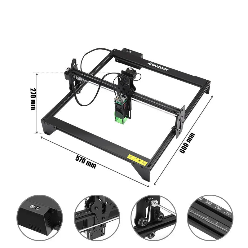 ATOMSTACK A5 20W Laser Engraving Machine Small Portable Automatic DIY LOGO