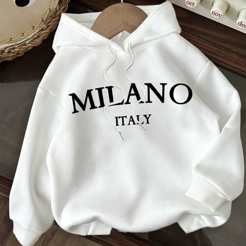 New Hooded Casual Letter Printed All-matching Sweater