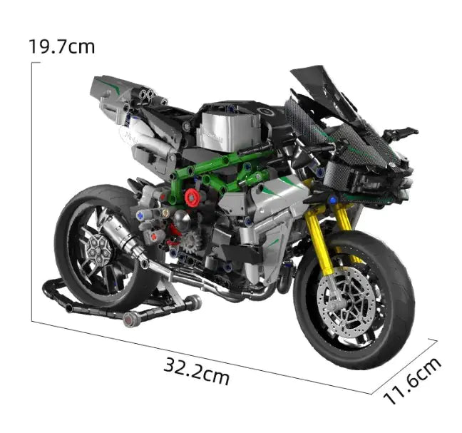 Building Blocks Motorcycle Model