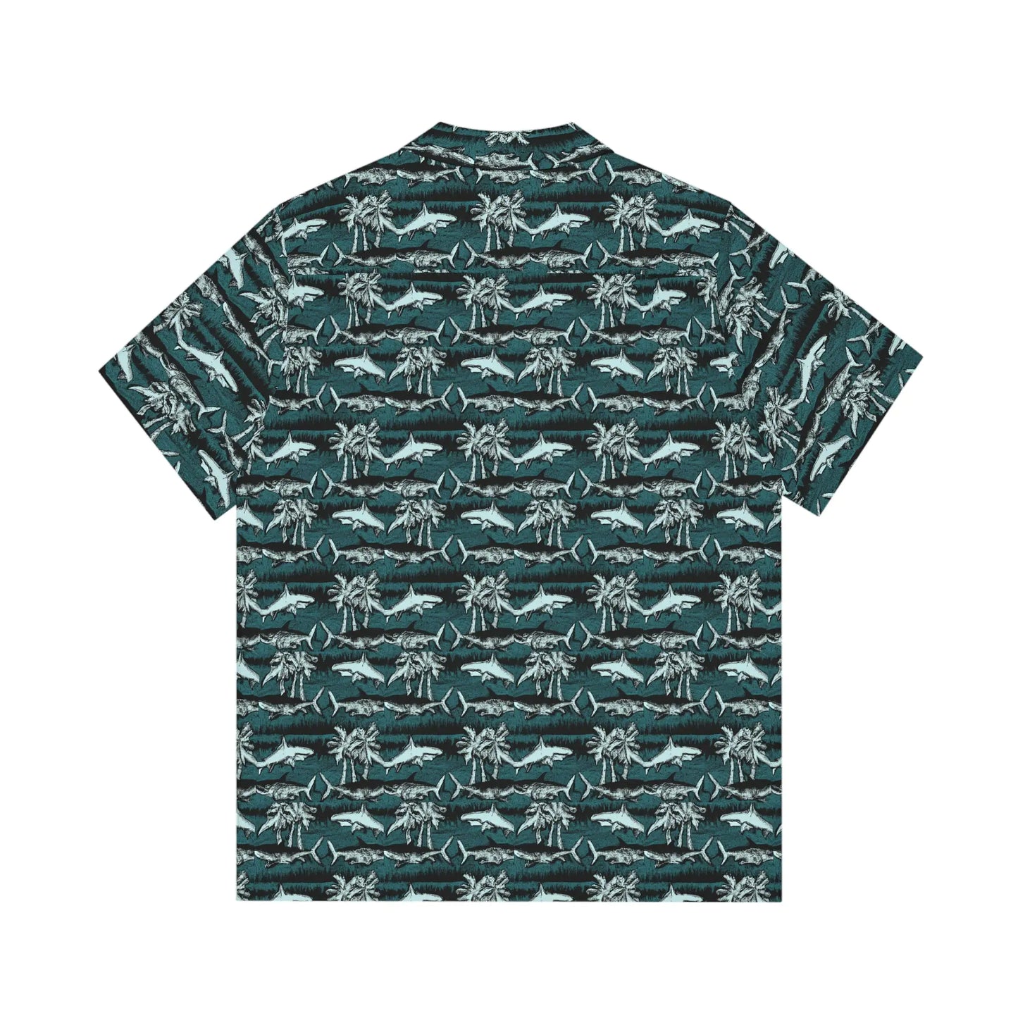 Men's Vintage Chalk Shark Hawaiian Shirt