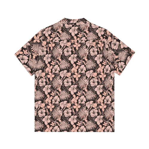 Men's Pink Floral Hawaiian Shirt